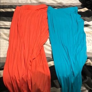 High waisted skirt / high low skirt